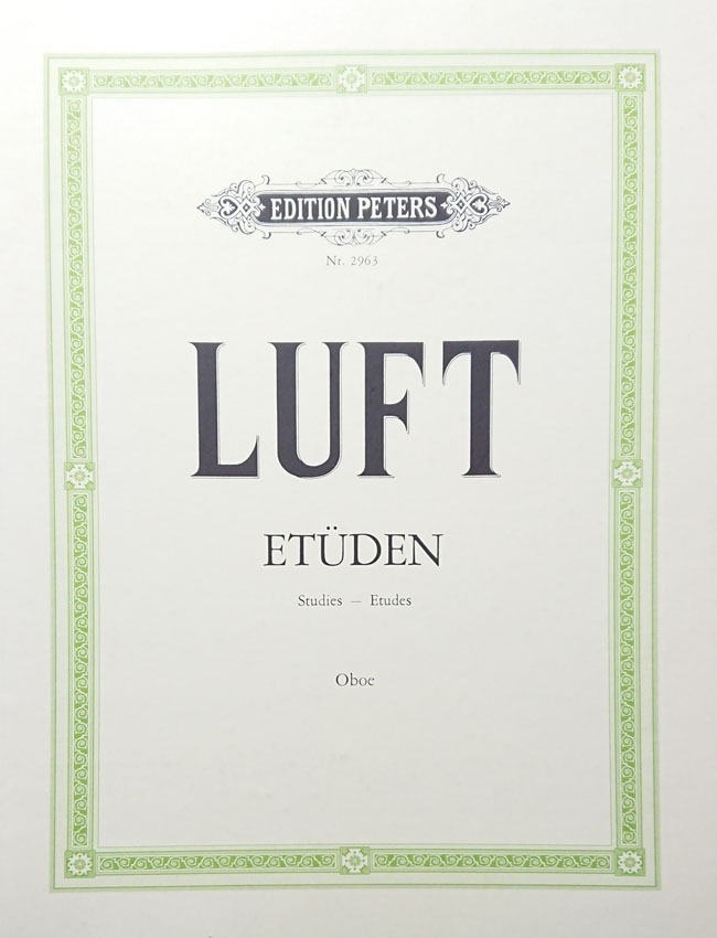 ペータース社/フランクフルト ルフト / 24の練習曲 (オーボエ洋書) C. F. Peters Musikverlag