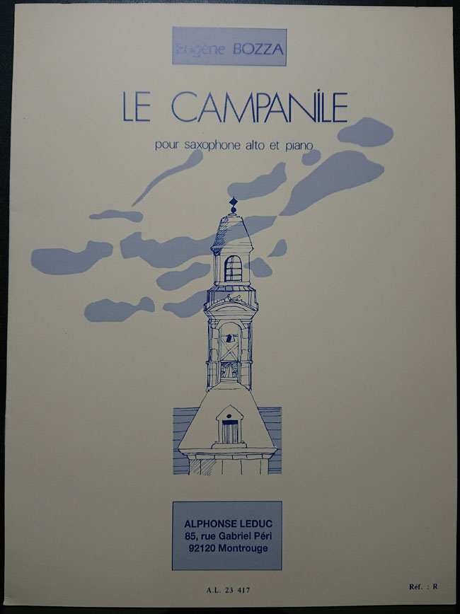 ルデュック社 ボザ/鐘楼（LE CANPANILE）(サックス洋書) Alphonse Leduc