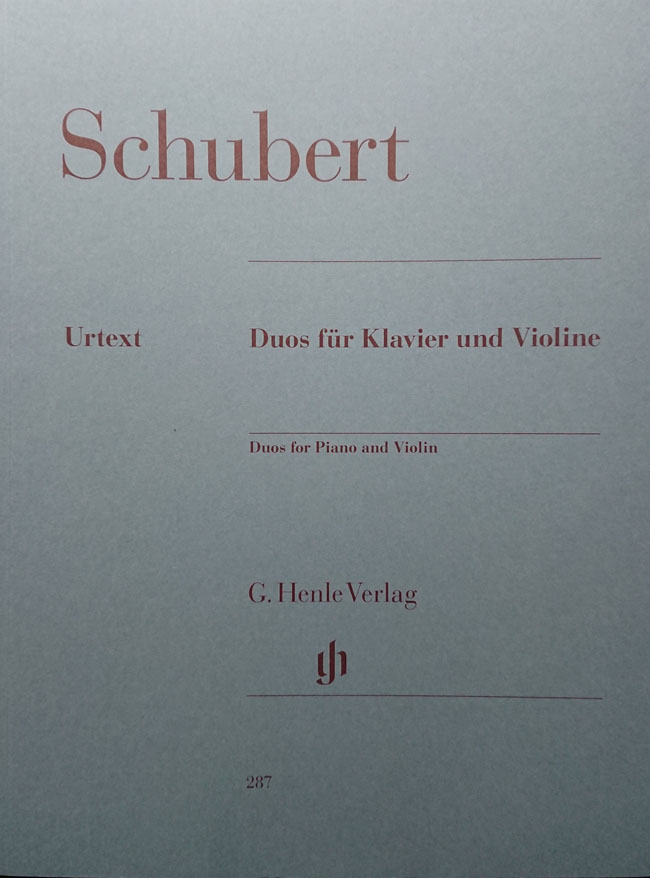 ヘンレ社 シューベルト/ヴァイオリンとピアノの二重奏曲集（ヴァイオリン洋書） G. Henle Verlag