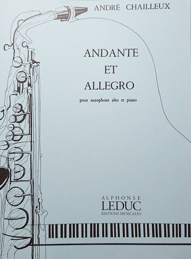 ルデュック社 シャイユー / アンダンテとアレグロ (サックス洋書) Alphonse Leduc