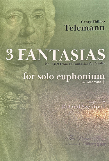G.P.Telemann(テレマン)/3つのファンタジア(幻想曲)/ユーフォニアム洋書