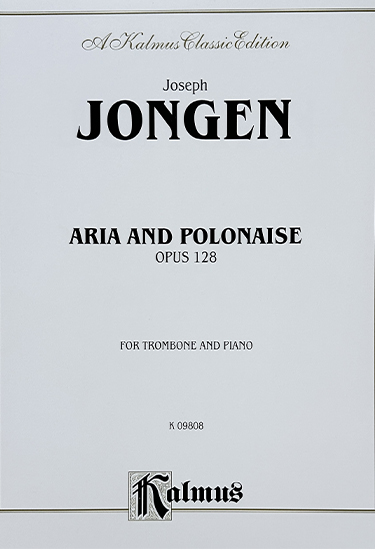 ヨンゲン(J.Jongen)/アリアとポロネーズ Opus128/トロンボーン洋書