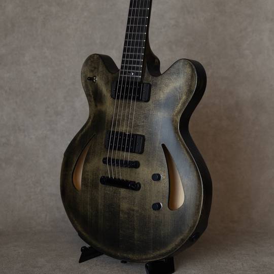 Victor Baker Guitars Model 35 Chambered Semi-hollow Black smoke stain S/N:644 ヴィクター ベイカー サブ画像4