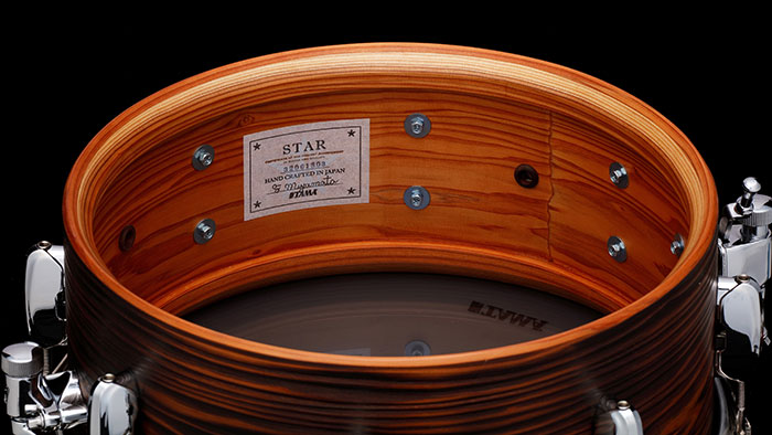TAMA TLJC146-BOC STAR Reserve Snare Drum Solid Japanese Cedar タマ サブ画像5