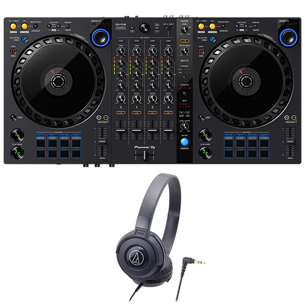 PioneerDJ Pioneer DJコントローラー DDJ-FLX6 + ヘッドホン セット (rekordbox・Serato DJ Pro対応) パイオニア