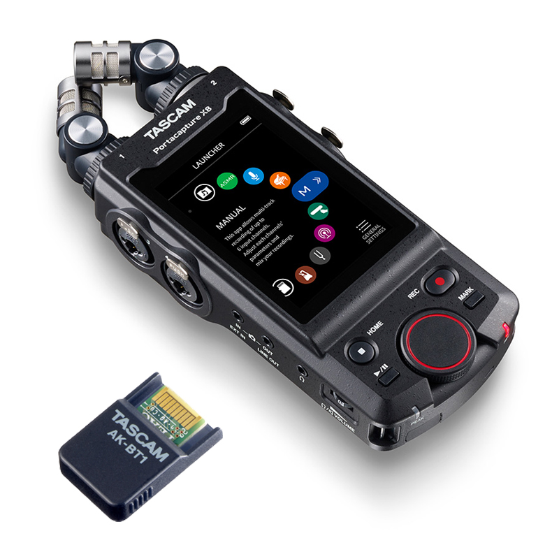 TASCAM タスカム Portacapture X8 タッチパネル 操作と32bit float録音 対応 + AK-BT1 Bluetoothアダプター セット
