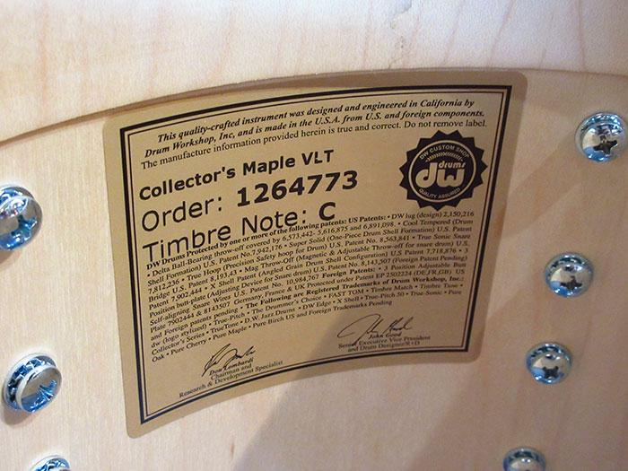 dw Collector's Series 4点Set Honey 22 10 12 16 w/Tom Stand SSC Type ディーダブリュー サブ画像8