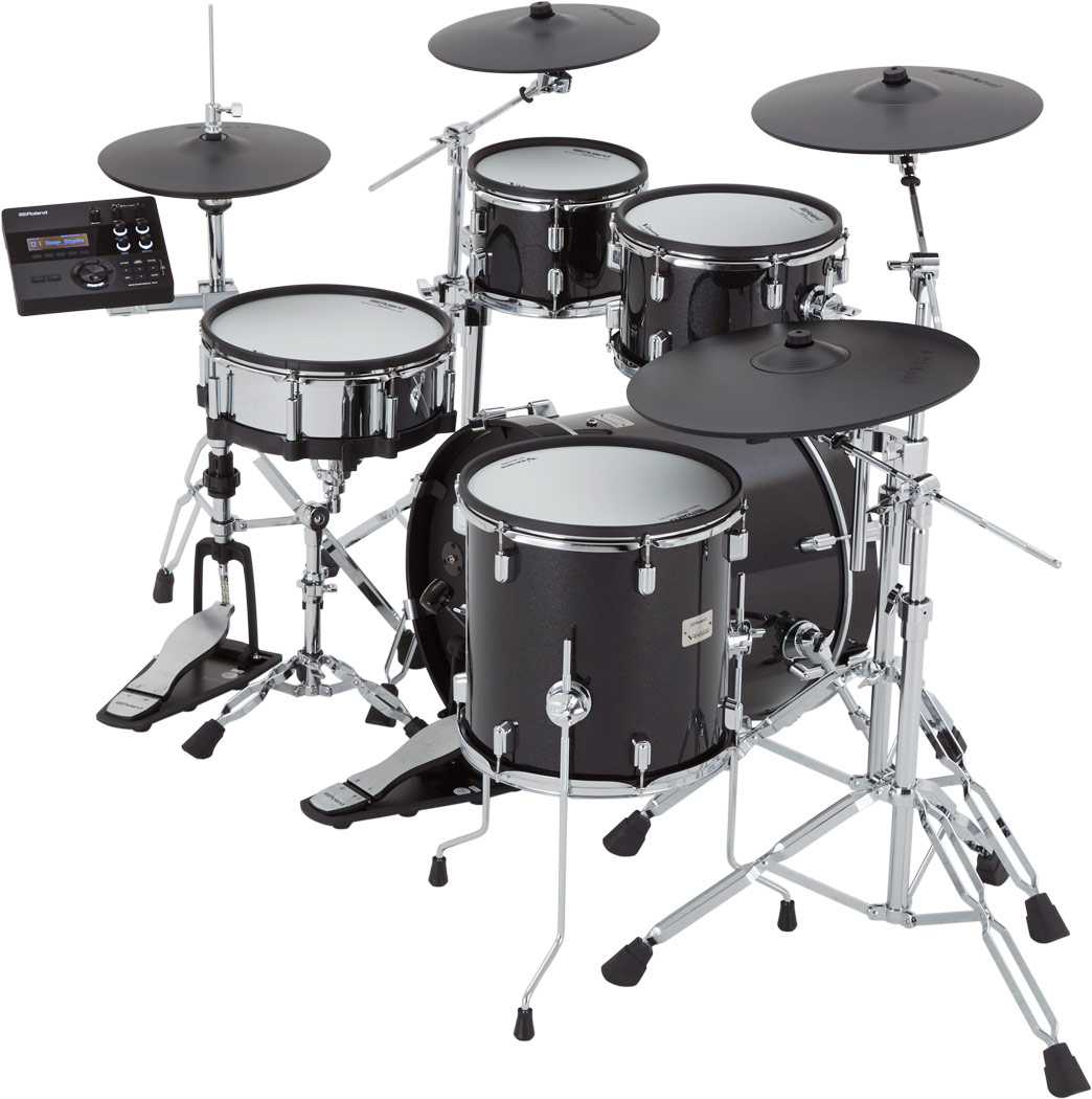 Roland VAD507 V-Drums Acoustic Design Pearlオリジナルオプション イス、ペダル、ハイハットスタンド、スネアスタンド、ヘッドフォン、マット付き ローランド サブ画像1