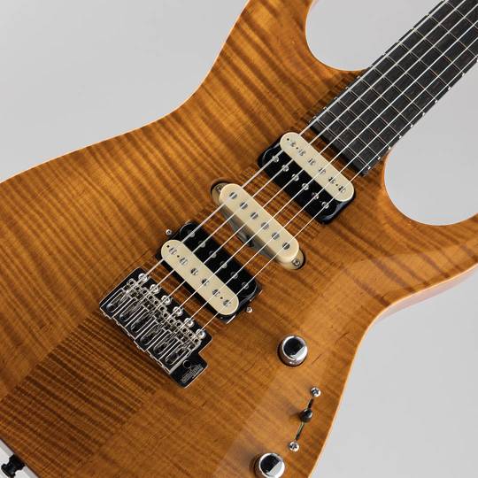 Marchione Guitars Neck-Through Carve Top Torrefied Silver Maple Honduras Mahogany H/S/H Amber Yellow マルキオーネ　ギターズ サブ画像10