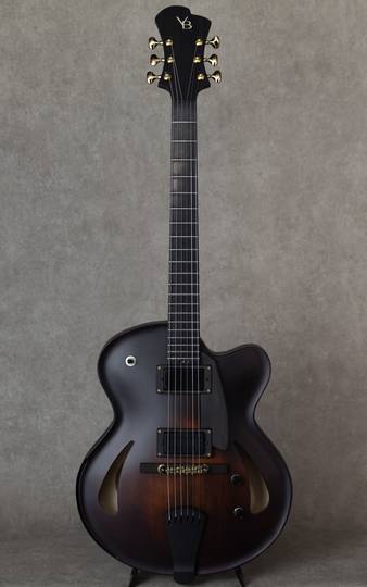 Victor Baker Guitars Model 15 Archtop 2 Pickup Dark Brown Burst with satin topcoat S/N:646 ヴィクター ベイカー サブ画像1
