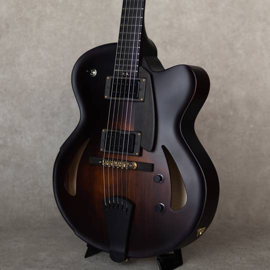 Victor Baker Guitars Model 15 Archtop 2 Pickup Dark Brown Burst with satin topcoat S/N:646 ヴィクター ベイカー サブ画像4