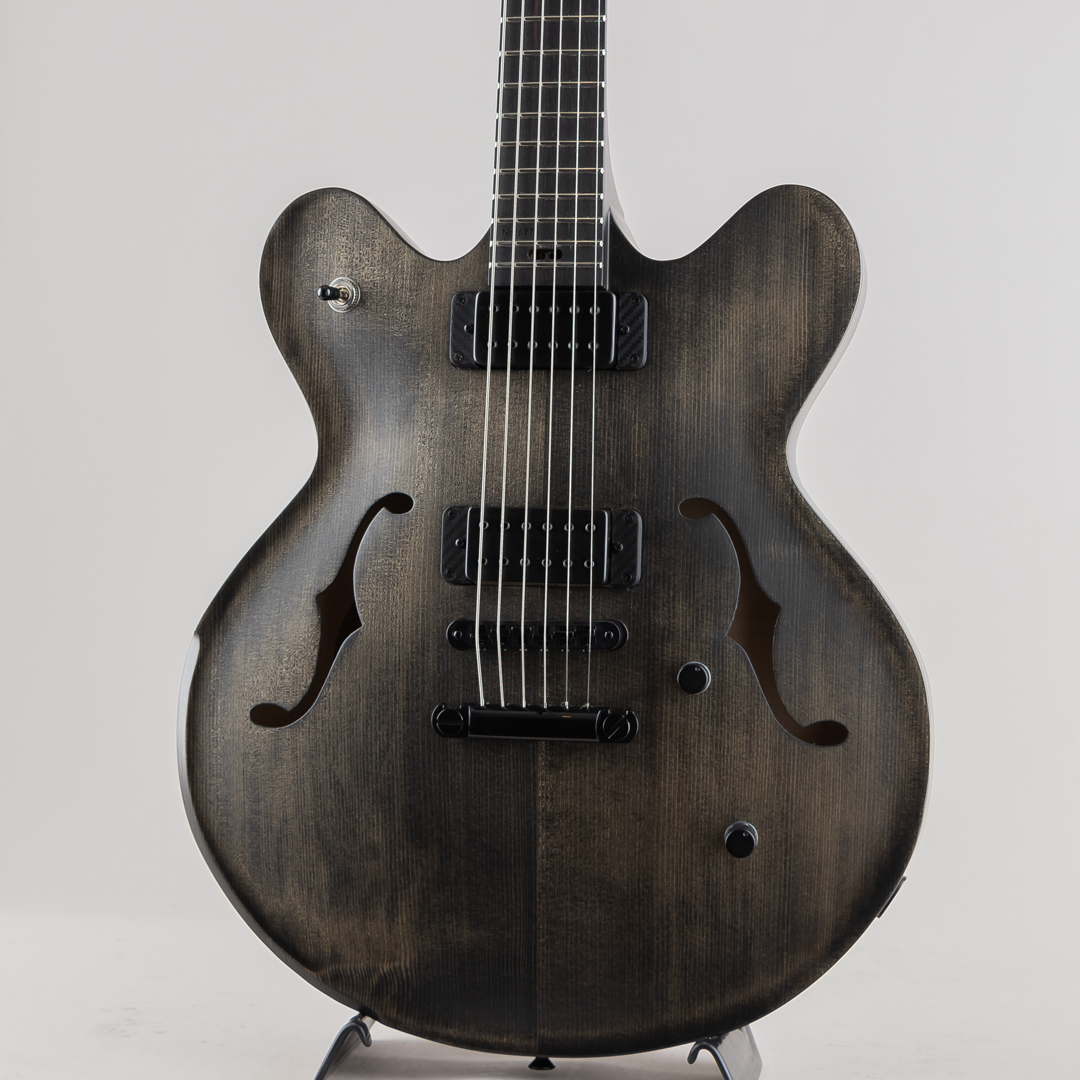 Victor Baker Guitars Model 35 Chambered Semi-hollow F Hole Style Black smoke stain S/N677 2024 ヴィクター ベイカー サブ画像8
