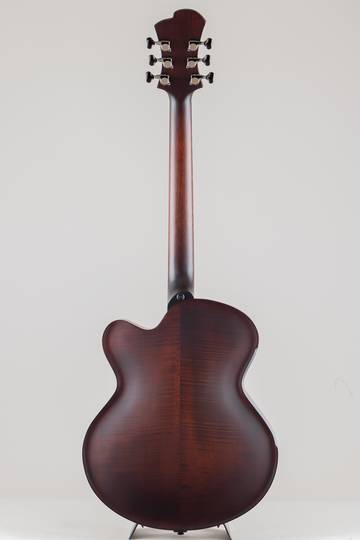 Victor Baker Guitars Model 15 Full-Hollow Brown Sunburst Satin Catseye Soundholes 1 pickup Black hardware ヴィクター ベイカー サブ画像3
