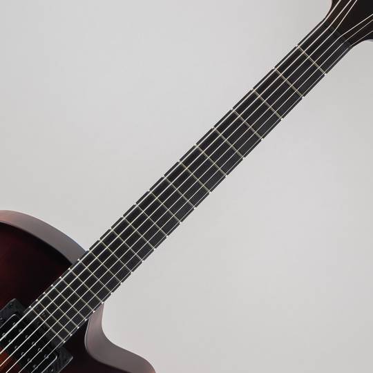Victor Baker Guitars Model 15 Full-Hollow Brown Sunburst Satin Catseye Soundholes 1 pickup Black hardware ヴィクター ベイカー サブ画像5