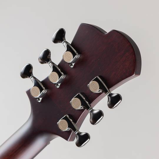 Victor Baker Guitars Model 15 Full-Hollow Brown Sunburst Satin Catseye Soundholes 1 pickup Black hardware ヴィクター ベイカー サブ画像6