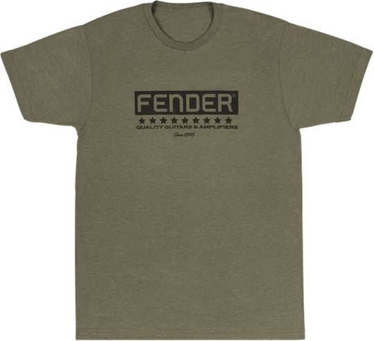 FENDER Bassbreaker Logo T-Shirt, Army Green S フェンダー