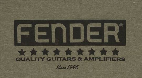 FENDER Bassbreaker Logo T-Shirt, Army Green S フェンダー サブ画像1