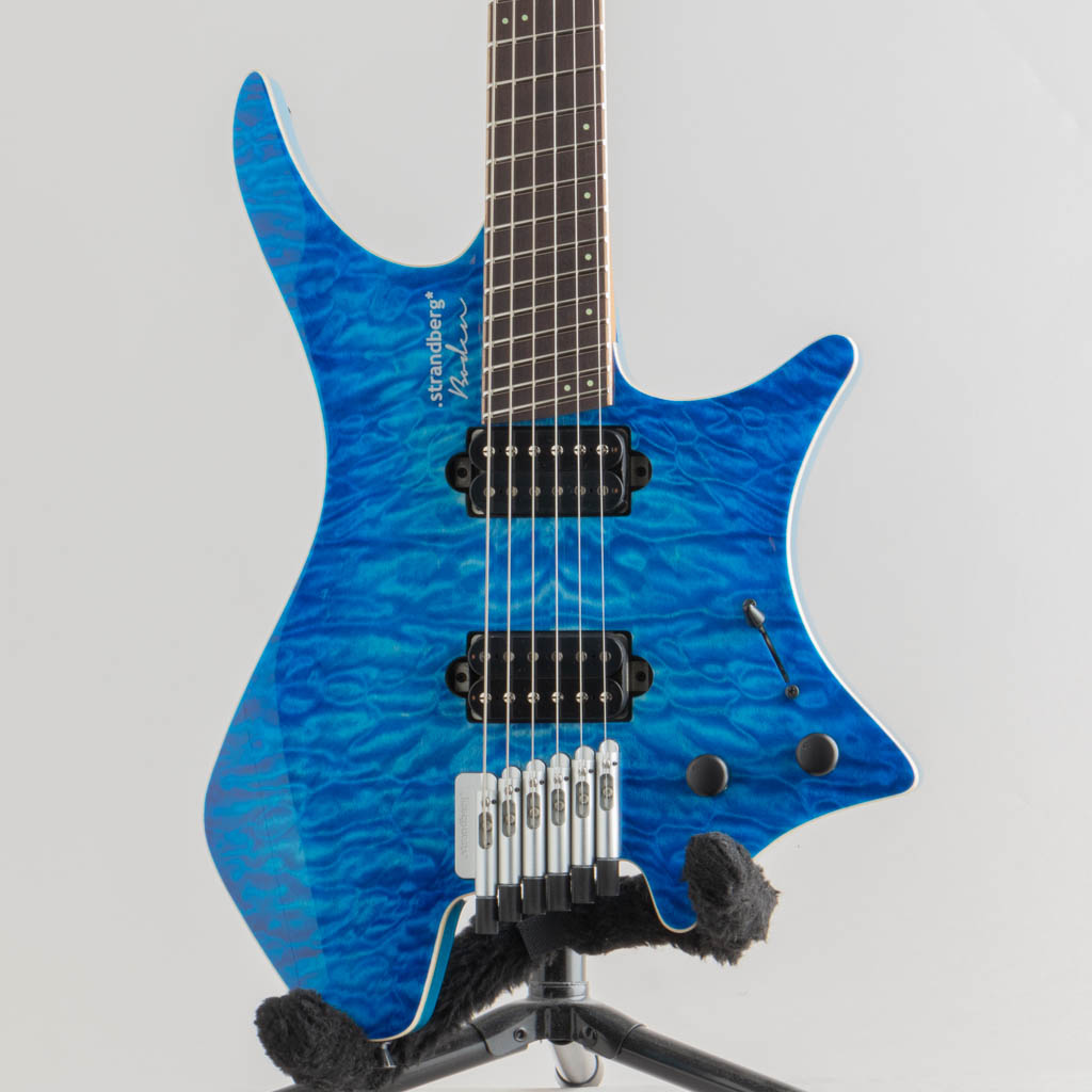 Boden J6 Standard 5A Quilted Maple / Clear Blue Burst