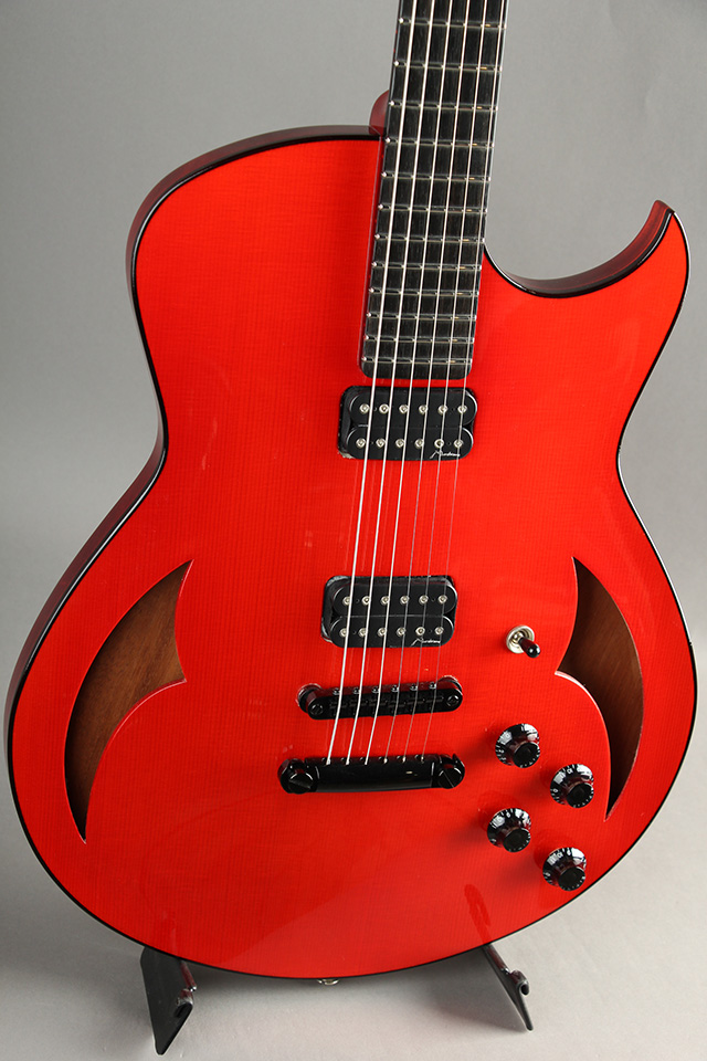 Marchione Guitars Semi-Hollow Arch Top TOM Bridge and Stop Tail piece / Trans Red マルキオーネ　ギターズ サブ画像1