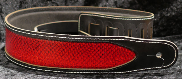 Richter Luxury Special Red Dragon Guitar Strap #1625 リヒター