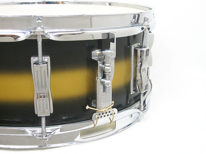 Ludwig 1963' Jazz Festival Black &Gold Lacquer 14×5.5 COB Hoops ラディック サブ画像2