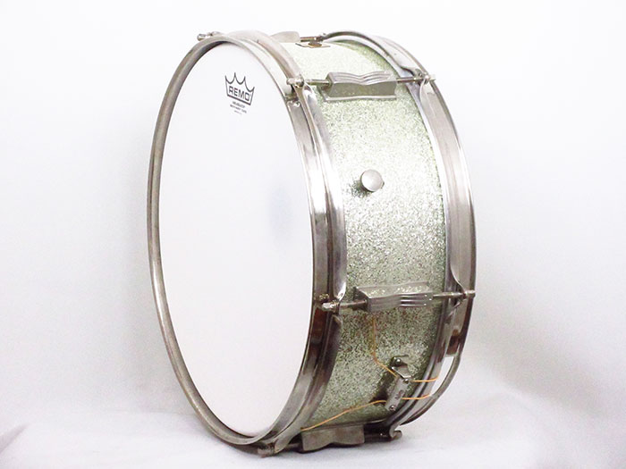 Ludwig 【VINTAGE】60's Pioneer Sparkling Silver Pearl 14×5.5 Nickel Over Brass Hoops ラディック サブ画像7