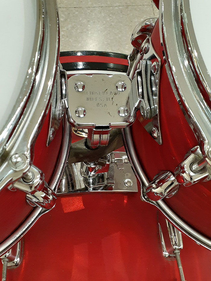 Slingerland 【VINTAGE】66' Modern Solo Outfit Red Satin Flame 3pc Set 20 12 16 さらに12Tom付属 スリンガーランド サブ画像7