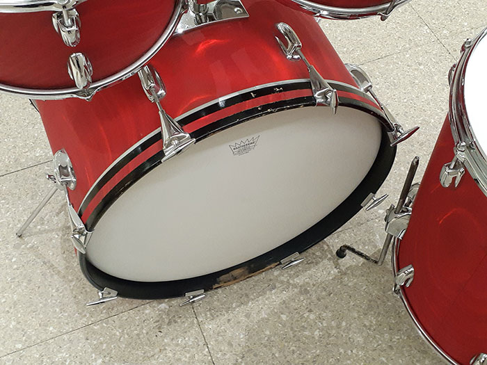 Slingerland 【VINTAGE】66' Modern Solo Outfit Red Satin Flame 3pc Set 20 12 16 さらに12Tom付属 スリンガーランド サブ画像8