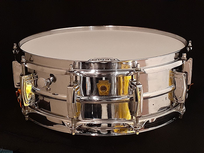 【VINTAGE】61'-63' Preserial Super Ludwig L-400 Chrome Over Brass 14"x5"