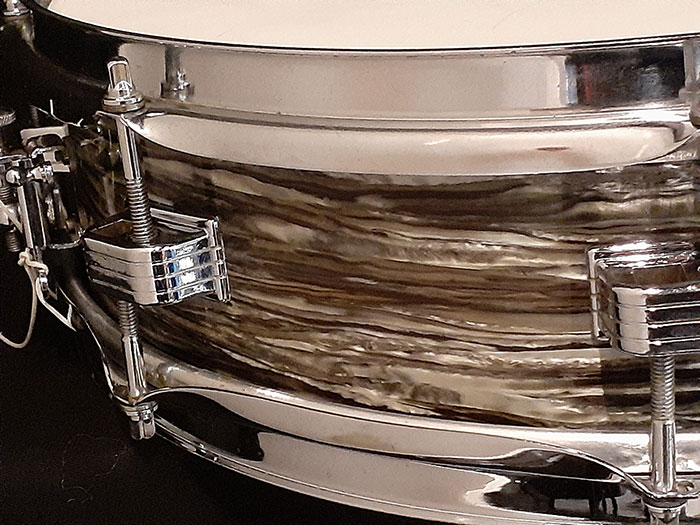 Ludwig 【VINTAGE】66' Downbeat Black Oyster Pearl 14x4 ラディック サブ画像5