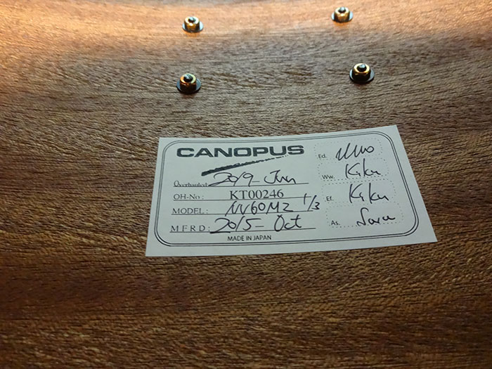 CANOPUS 【美品中古】Neo-Vintage series NV-60M2 Red Pearl 4点Set 20,12,14,16 カノウプス サブ画像13