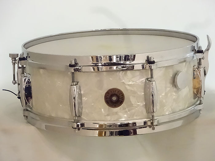 【VINTAGE】Late 60s Name Band #4157 White Pearl 14"×5.5"
