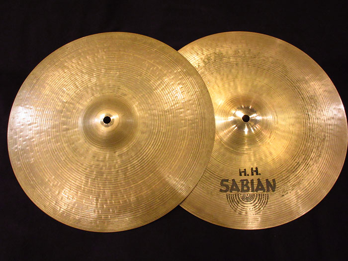 【VINTAGE】Early 80's Hand Hammered 14" HiHats 975g/1,261g