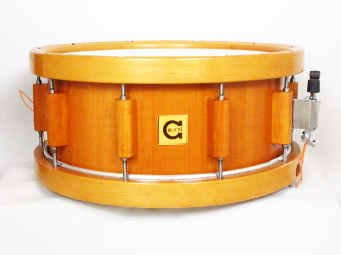 aural drums 【委託中古品】aural 14x6 classic select persimmon/wood hoop（Single Strainer） オーラル・ドラムス