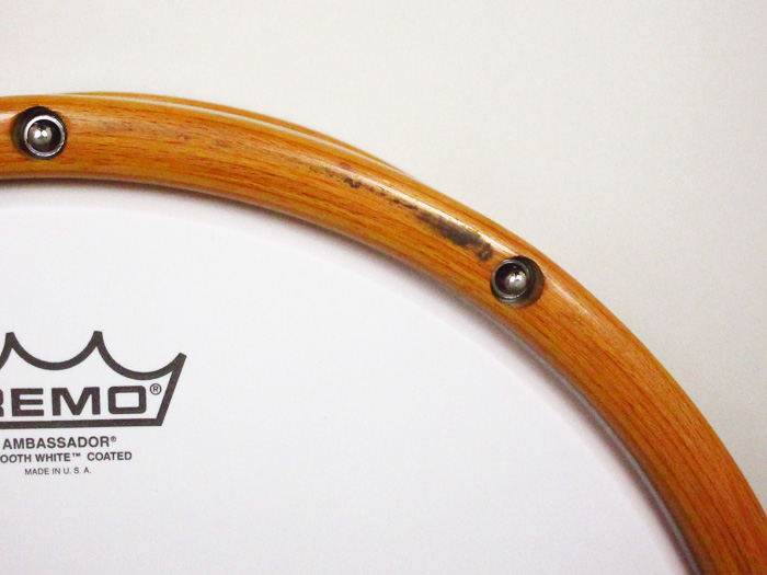 aural drums 【委託中古品】aural 14x6 classic select persimmon/wood hoop（Single Strainer） オーラル・ドラムス サブ画像11