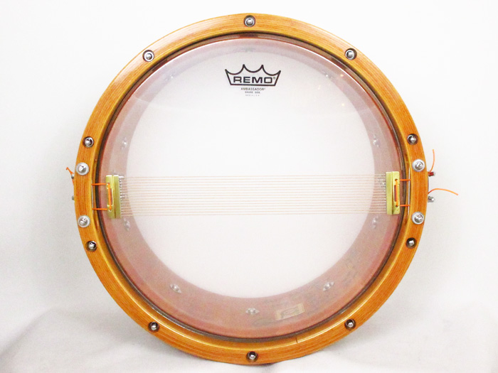 aural drums 【委託中古品】aural 14x6 classic select persimmon/wood hoop（Single Strainer） オーラル・ドラムス サブ画像4