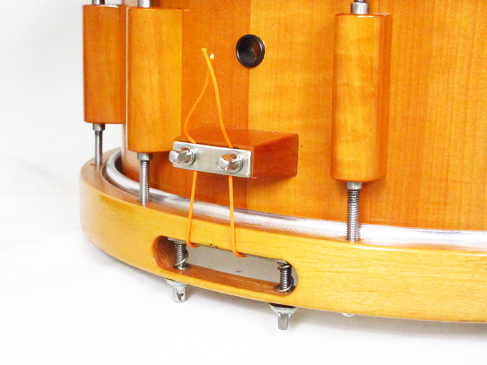 aural drums 【委託中古品】aural 14x6 classic select persimmon/wood hoop（Single Strainer） オーラル・ドラムス サブ画像8