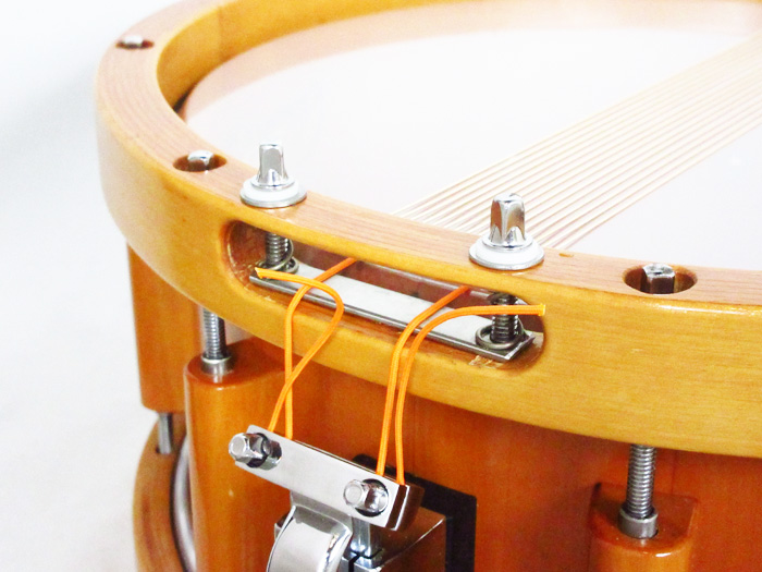 aural drums 【委託中古品】aural 14x6 classic select persimmon/wood hoop（Single Strainer） オーラル・ドラムス サブ画像9