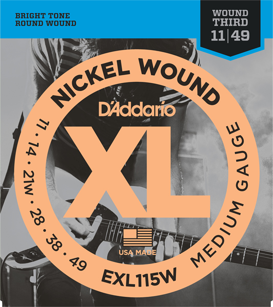 D'Addario XL Nickel Round Wound  Blues/Jazz Rock/Wound 3rd ダダリオ