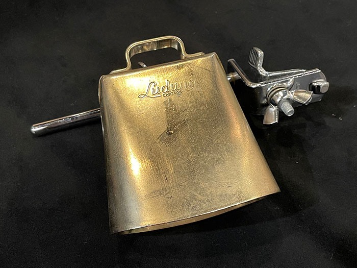 Ludwig 【VINTAGE】70's No.128 GOLDEN TONE COW BELL 4 / No.133 HOLDER ラディック サブ画像1