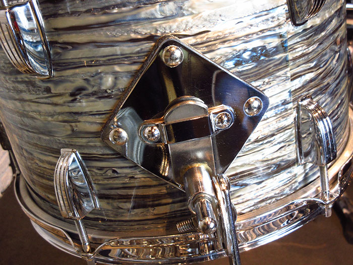 Ludwig 【VINTAGE】1961' DownBeat Oyster Blue Pearl 20 12 14 Factory Matched ラディック サブ画像4