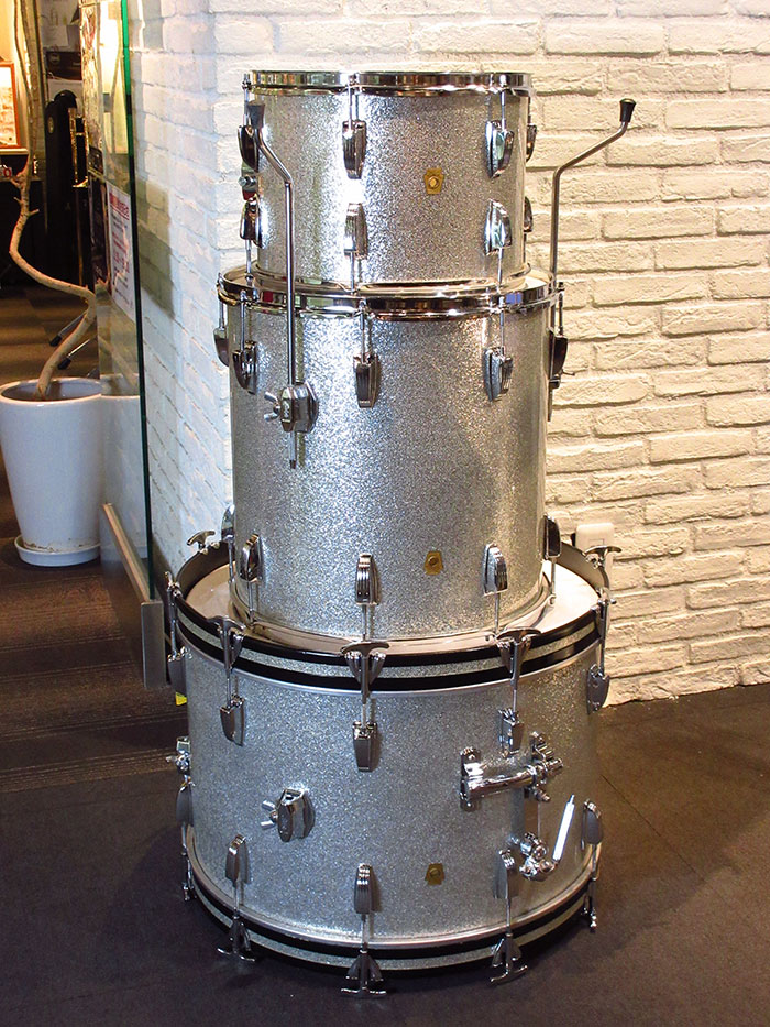 Ludwig 【VINTAGE】1966-67' Super Classic 22 16 13 Sparkling Silver Pearl / Full Original ラディック サブ画像11
