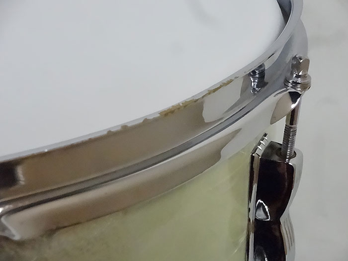 Ludwig 【VINTAGE】Early 60's Buddy Rich Super Classic 14x5,5 White Pearl COB Hoops ラディック サブ画像4