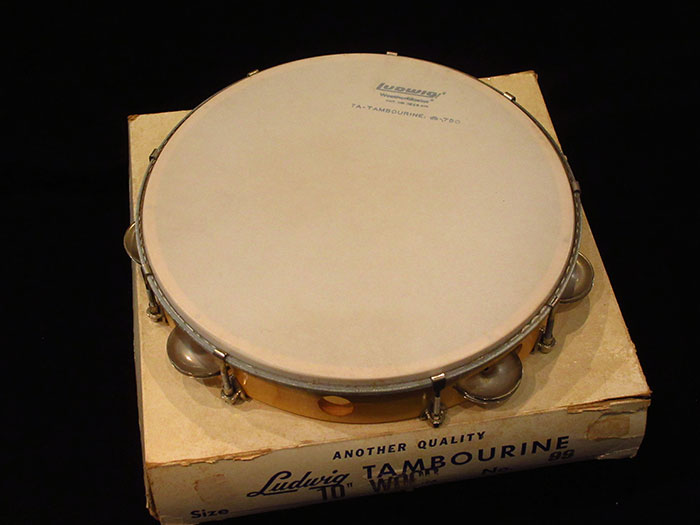 【VINTAGE】No.99 Wood Tambourine 10"サイズ / Tunable Type