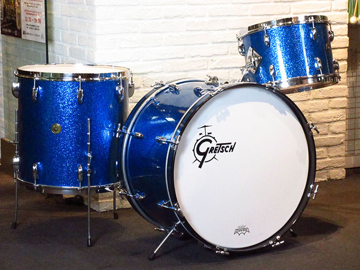 GRETSCH 【VINTAGE】50's PX4015 BroadKaster Name Band 22 13 16 Blue Sparkle Pearl グレッチ