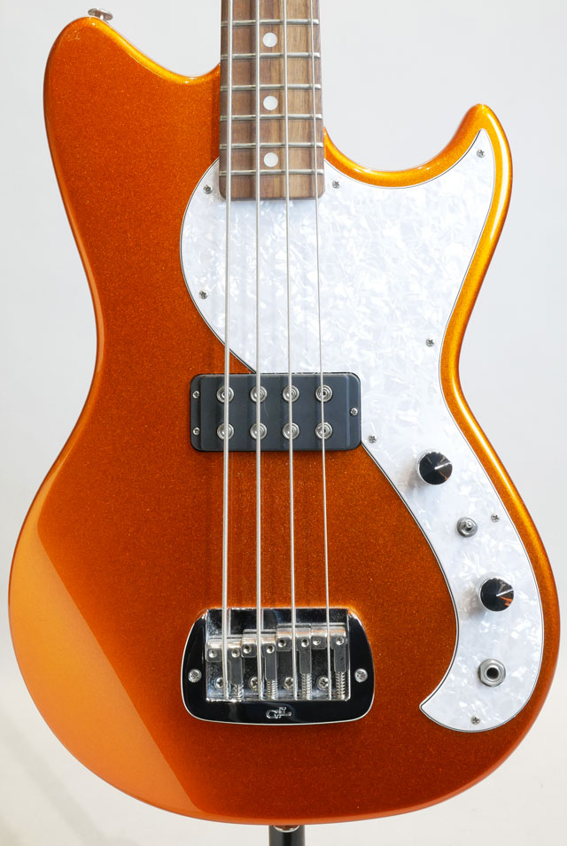 G&L Fullerton Deluxe Fallout Short Scale Bass Tangerine Metallic ジーアンドエル