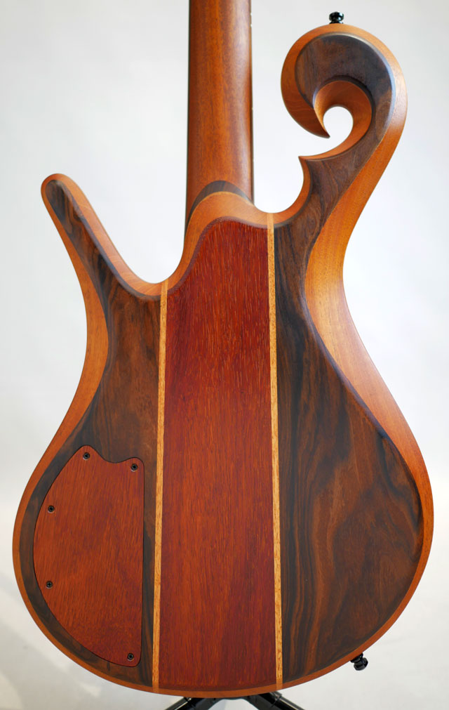 Carl Thompson 4strings Scroll Bass Fretless 36inch / Cocobolo Top  カール　トンプソン サブ画像1