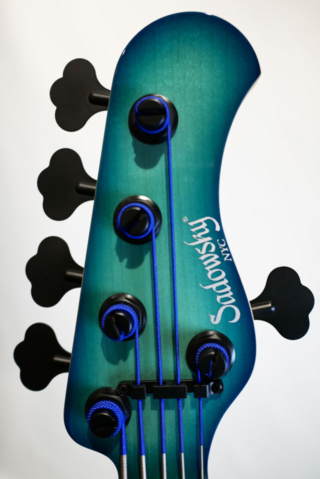 SADOWSKY NYC Custom Bass 5st Burl Master Grade Maple Top Peacock Blue Burst サドウスキーニューヨーク サブ画像4