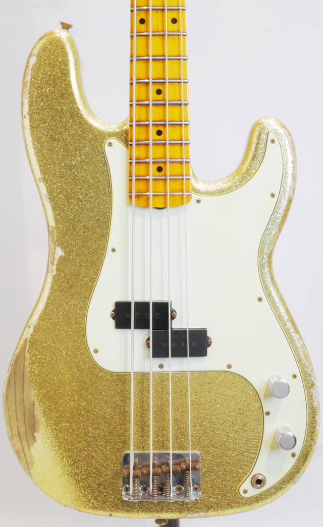 Custom Build J Signature Precision Bass Heavy Relic Champagne Gold【MBS-CZ556085】