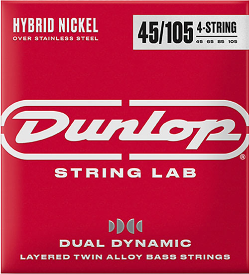 Dual Dynamic Layered Twin Alloy Hybrid Wound Nickel Bass Strings/DBHYN45-105